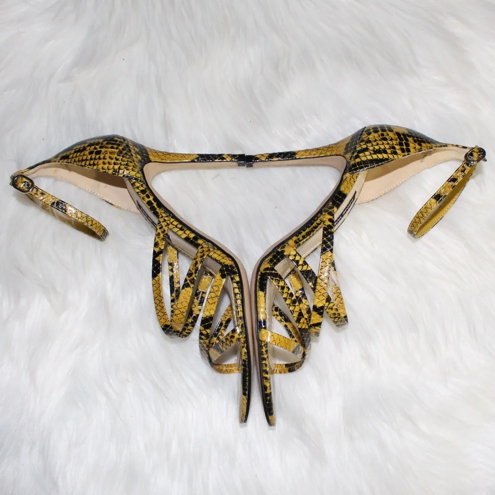 Nine West, Snakeskin print Strappy Heels - Picture 5 of 12